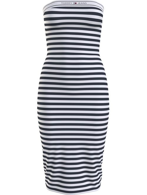 VESTIDO TJW LOGO TAPE STRIPE TUBE DRES