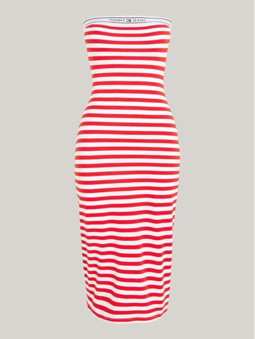 VESTIDO TJW LOGO TAPE STRIPE TUBE DRES