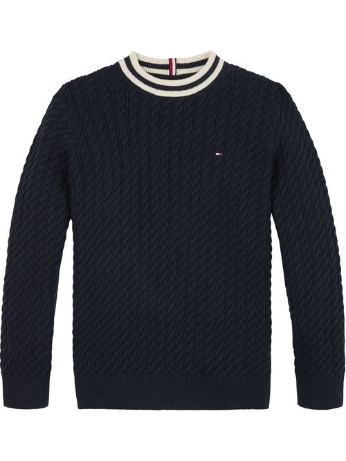 SWEATER RINGER CABLE SWEATER NIÑO