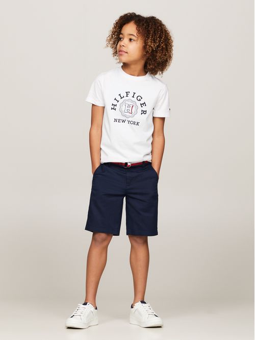 SHORT WOVEN BELTED SHORTS NIÑO