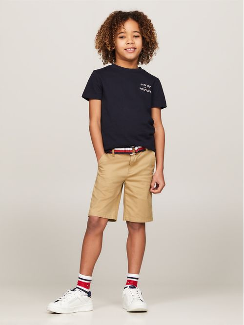 SHORT WOVEN BELTED SHORTS NIÑO