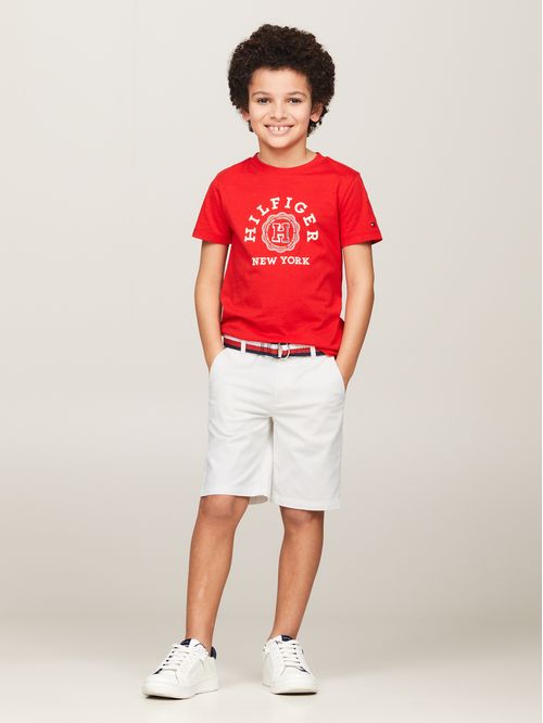 SHORT WOVEN BELTED SHORTS NIÑO