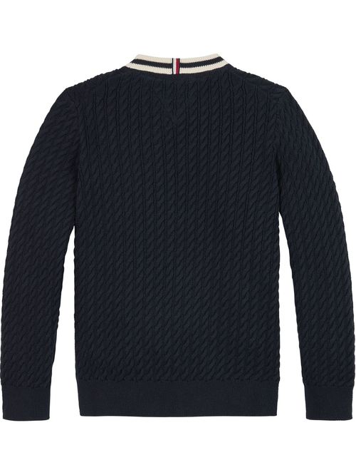 SWEATER RINGER CABLE SWEATER NIÑO