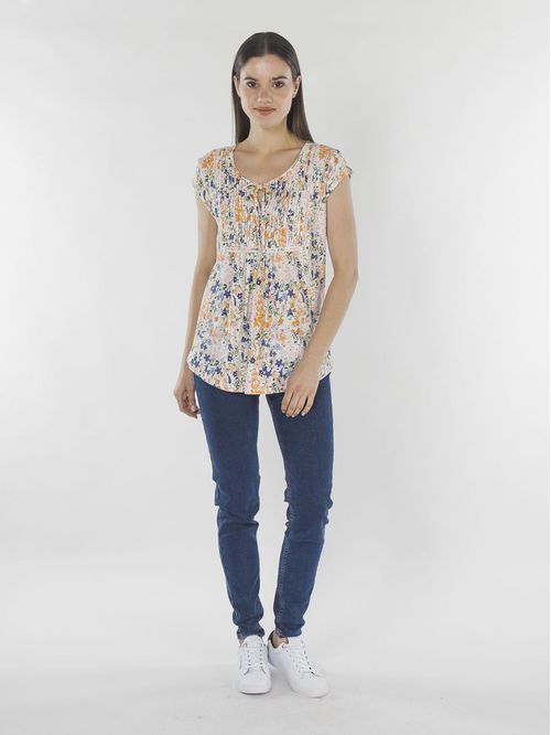 BLUSA GRDN PINTUCK LDR TEE