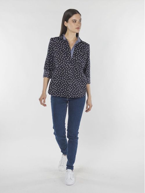 BLUSA OPN PLKT PPVR- DOT