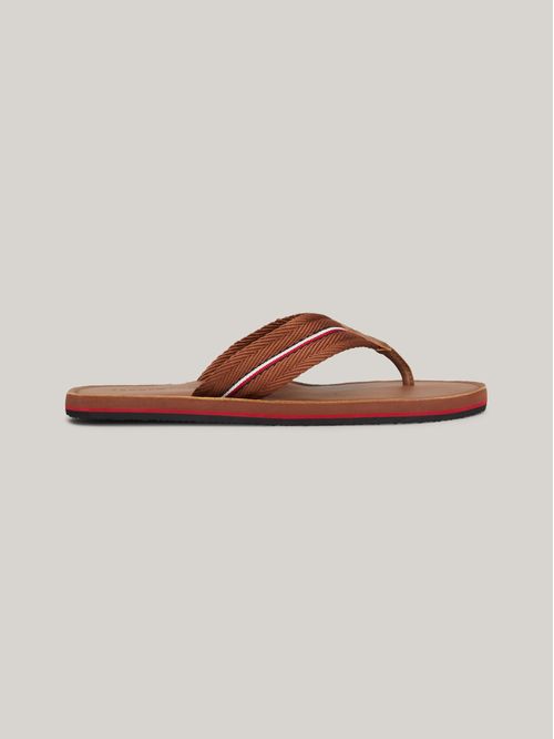 SLAPS HILFIGER LEATHER BEACH SANDAL