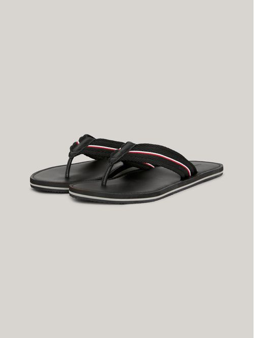 SLAPS HILFIGER LEATHER BEACH SANDAL