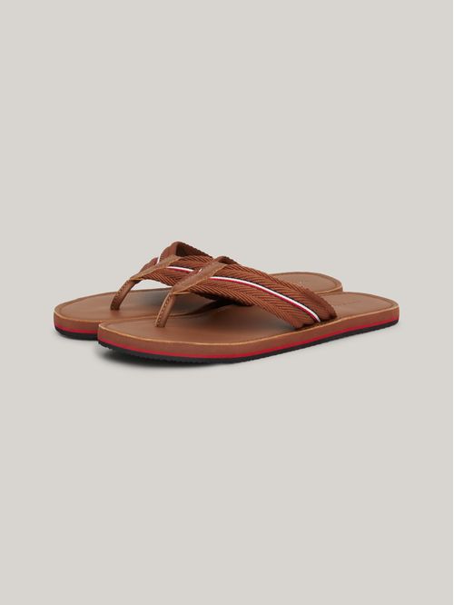 SLAPS HILFIGER LEATHER BEACH SANDAL