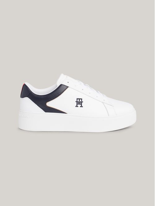 Zapatillas deportivas de cuero con plataforma