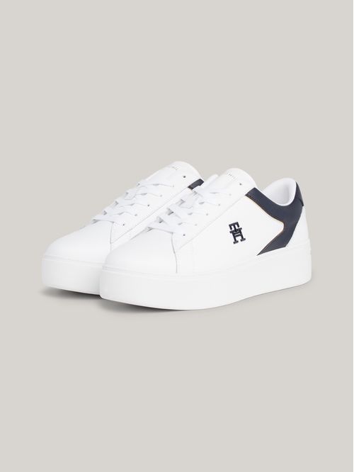 Zapatillas deportivas de cuero con plataforma