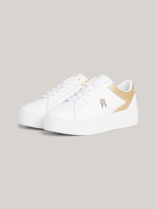ZAPATILLAS TH PLATFORM COURT SNEAKER GLD TH
