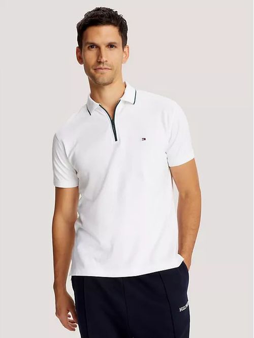 POLO M/C M WCC COTTON MODAL ZIP REG POL