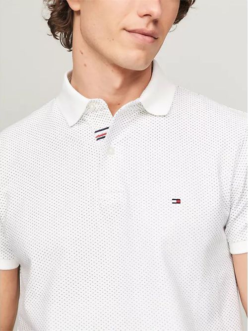 POLO M/C M MICRO PRINT SLIM POLO