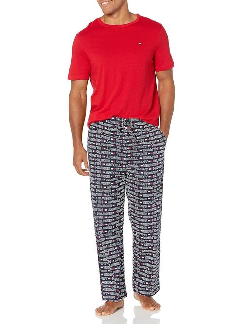 PIJAMA SS CREW W. POPLIN PANT