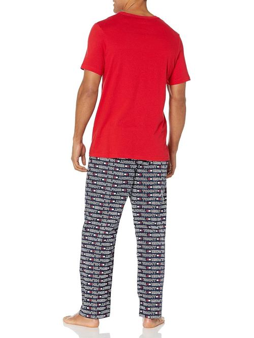 PIJAMA SS CREW W. POPLIN PANT