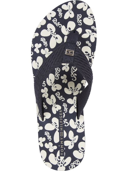 SLAPS FLORAL PRINT WEDGE BEACH SANDA