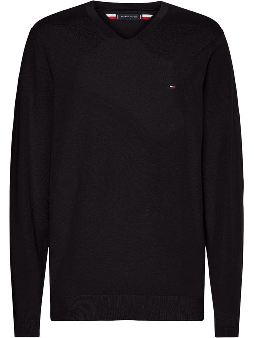 Jersey de algodón con cuello V TH