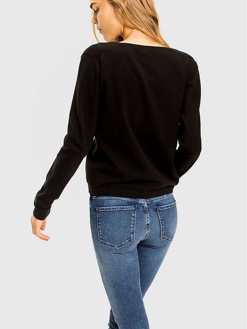 SWEATER W HERITAGE BUTTON UP CARDIGAN TH
