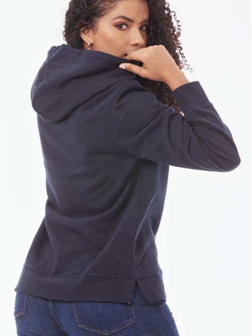 SWEATSHIRT W REG MONOGRAM EMB HOODIE LS TH