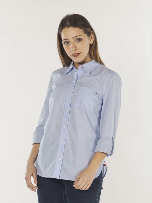 BLUSA ROLL TAB- CORNELL STRIPE TH