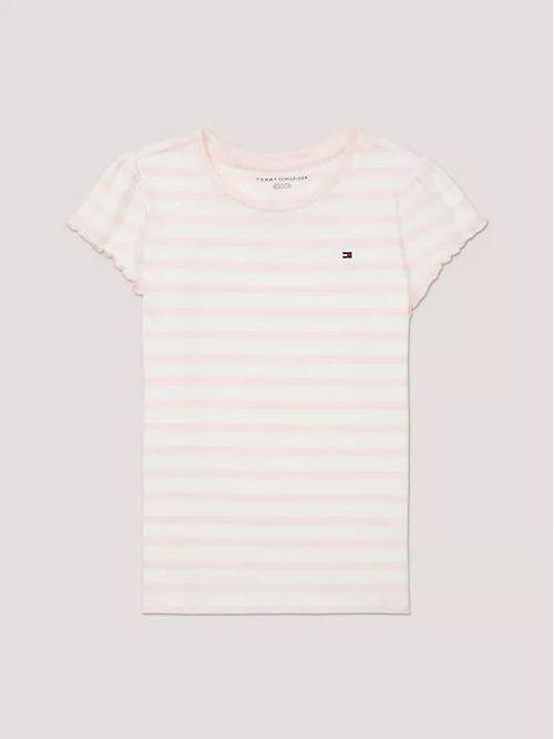 CAMISETA KG STRIPED RUFFLE SLEEVE TOP