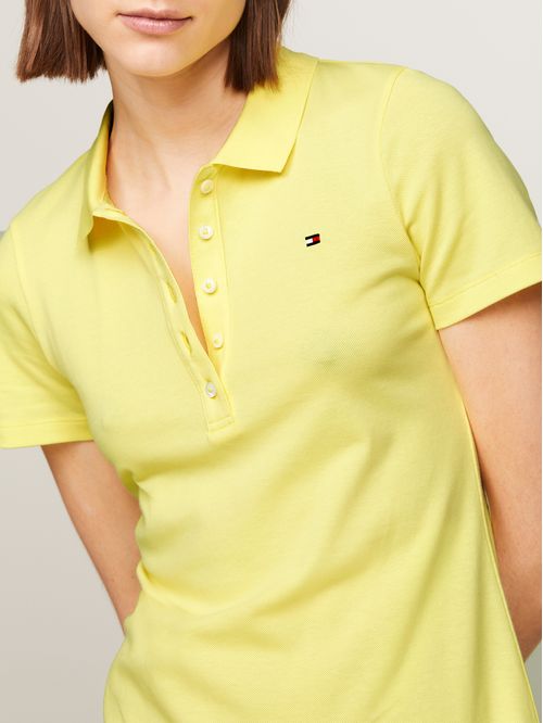 VESTIDO 1985 SLIM PIQUE POLO DRESS SS