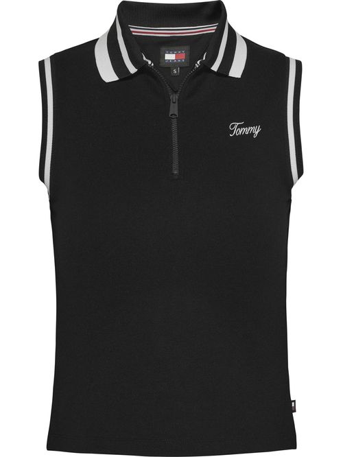 POLO TJW HALF ZIP TONAL SCRIPT POLO