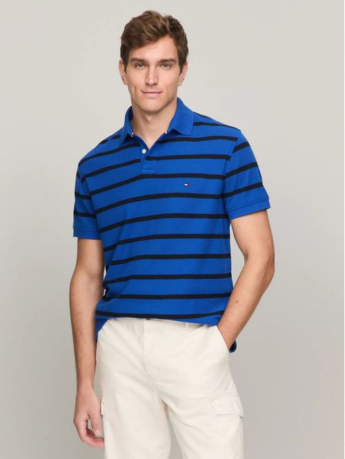 POLO REG FIT REFINED STRIPE POLO