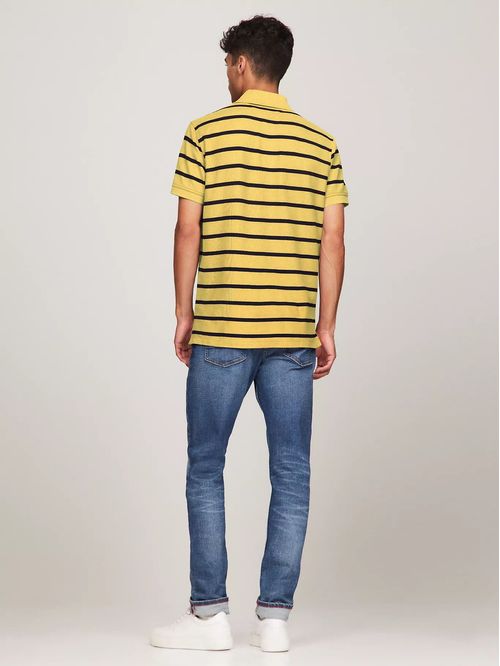 POLO REG FIT REFINED STRIPE POLO