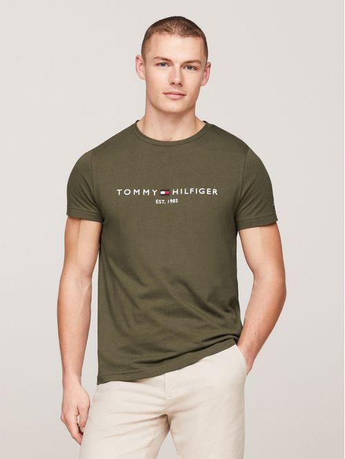 CAMISETA M/C TOMMY LOGO TEE TH