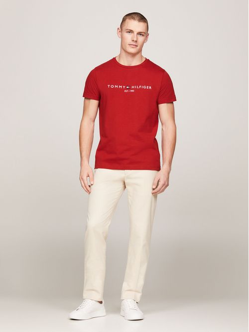 CAMISETA M/C TOMMY LOGO TEE TH