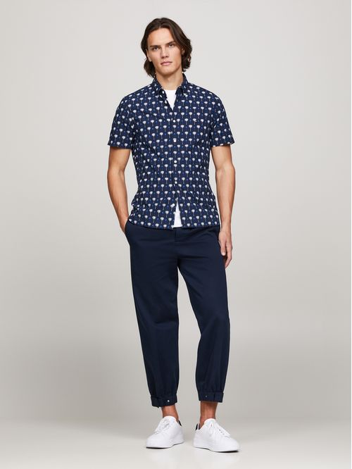 CAMISA MINI PALM PRINT SF SHIRT S/S