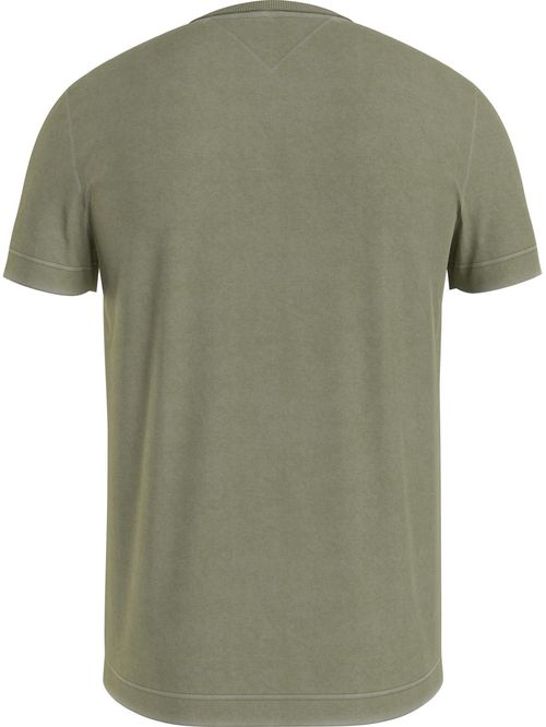 CAMISETA M/C GARMENT DYE TOMMY LOGO TEE TH
