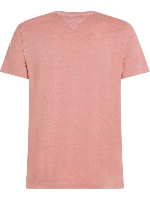 CAMISETA M/C GARMENT DYE TOMMY LOGO TEE TH