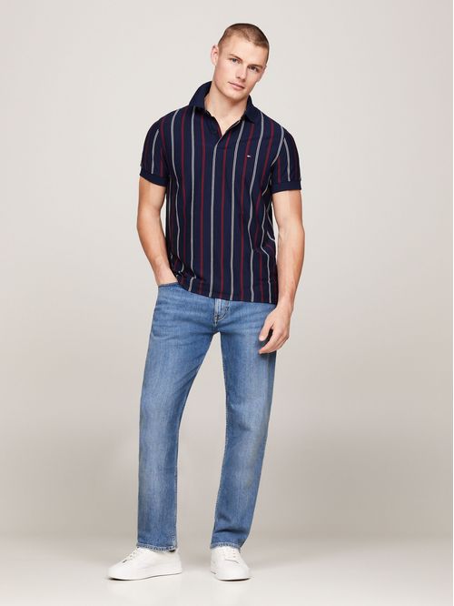 POLO M/C VERTICAL STRIPE REG POLO TH