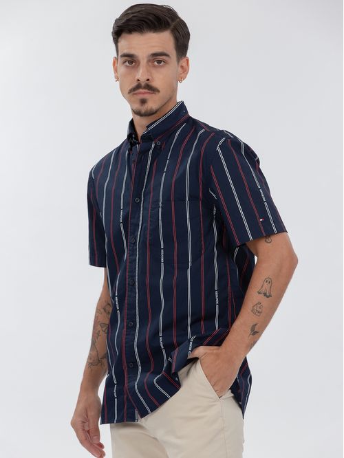 CAMISA HILFIGER DOUBLE STP RF SHIRT S TH