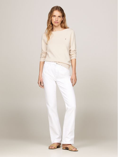SWEATER CO JERSEY STITCH BOAT-NK SWEAT TH