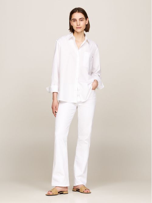 BLUSA SOLID COTTON EASY FIT SHIRT TH