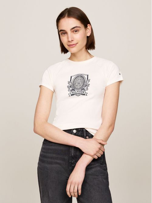 CAMISETA M/C SLIM RAGLAN CREST C-NK SS TH