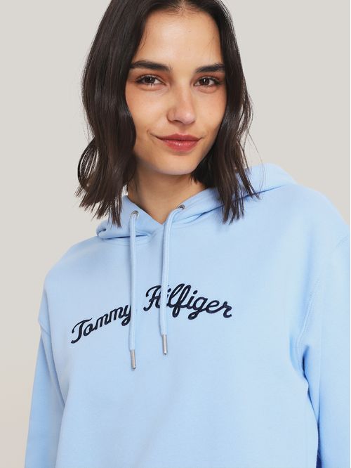 SWEATSHIRT REG SCRIPT HILFIGER HOODIE TH