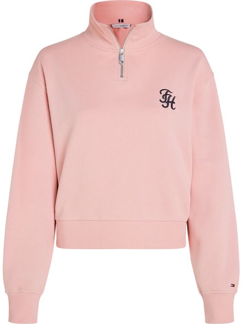 SWEATSHIRT REG TH SCRIPT 1/2ZIP SWEATSHIR TH