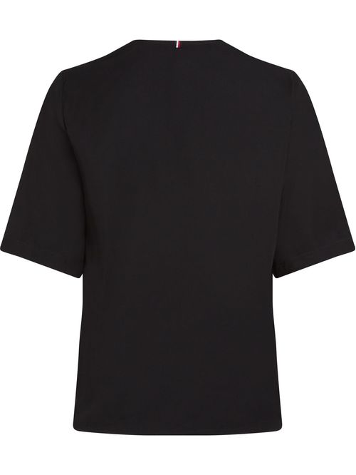 BLUSA VISCOSE REGULAR V-NECK SS BLOU TH