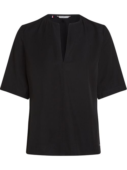 BLUSA VISCOSE REGULAR V-NECK SS BLOU TH