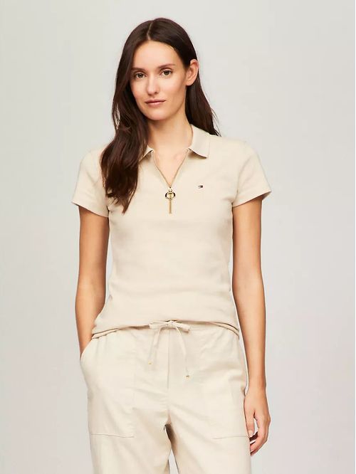 POLO W MANGO SLIM ZIP POLO TH