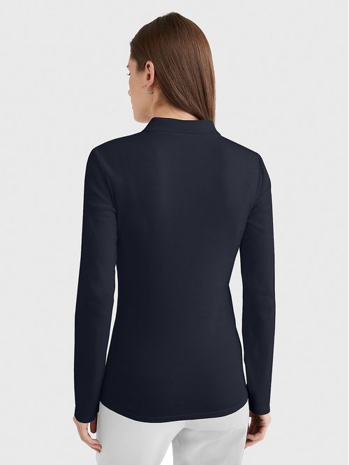 POLO W LS MANGO ZIP POLO TH