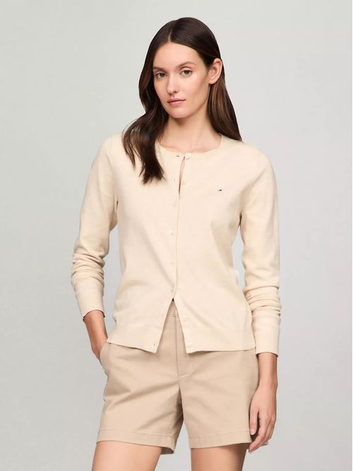 SWEATER W HERITAGE BUTTON UP CARDIGAN TH
