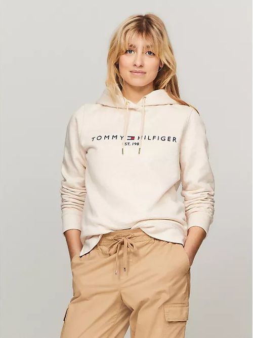 SWEATSHIRT W TH ESS HILFIGER FLEECE HOODI TH