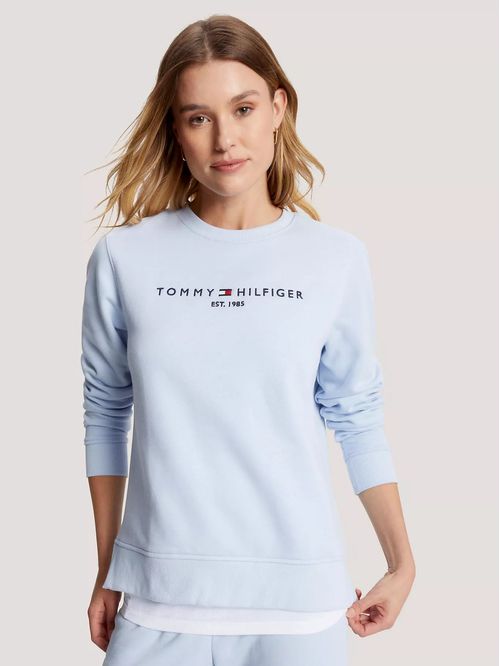 SWEATSHIRT W REG HILFIGER C-NK FLEECE SWE TH