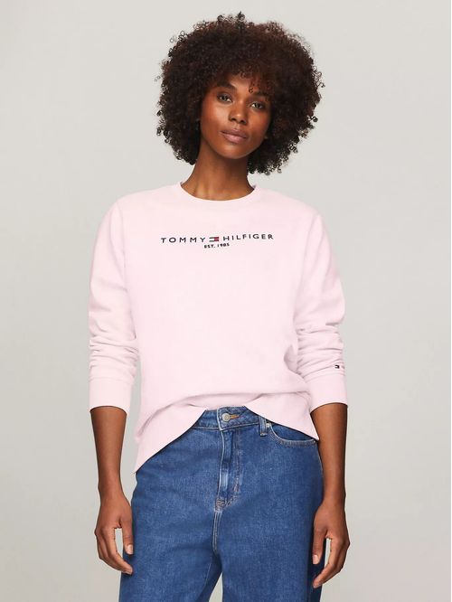 SWEATSHIRT W REG HILFIGER C-NK FLEECE SWE TH