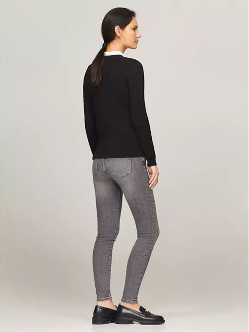 SWEATER W JENNY CABLE LS TH